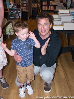 John and Dewi at Waterstones, Cardiff