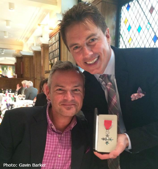 John with Gavin Barker