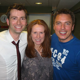 John, David Tennant and Catherine Tate