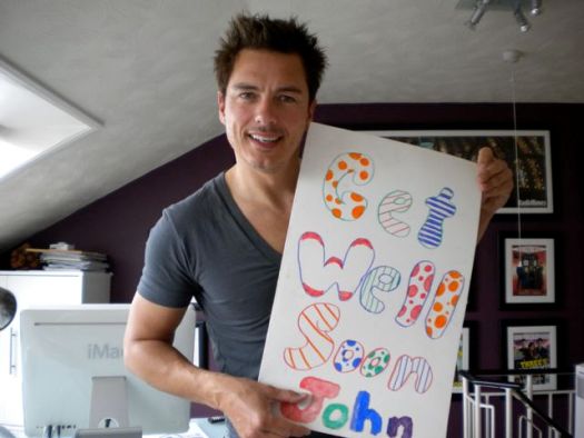 JB with the card from Torchsong