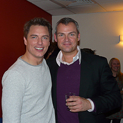 John and Gavin after the pilot recording of Tonight's the Night