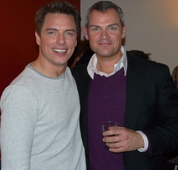 John and Gavin after filming the pilot of Tonight's The Night